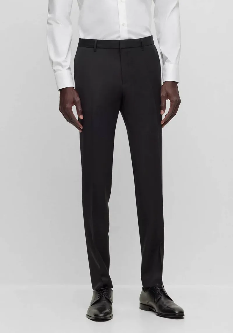 BOSS Υφασμάτινο Παντελόνι της σειράς Wenten - 50469184 001 Black