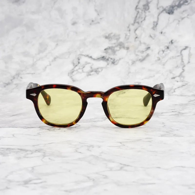 JOHNNY TORTOISE Tinted Sunglasses | Tortoise | Yellow Shades | Explicit Poets Sunglasses