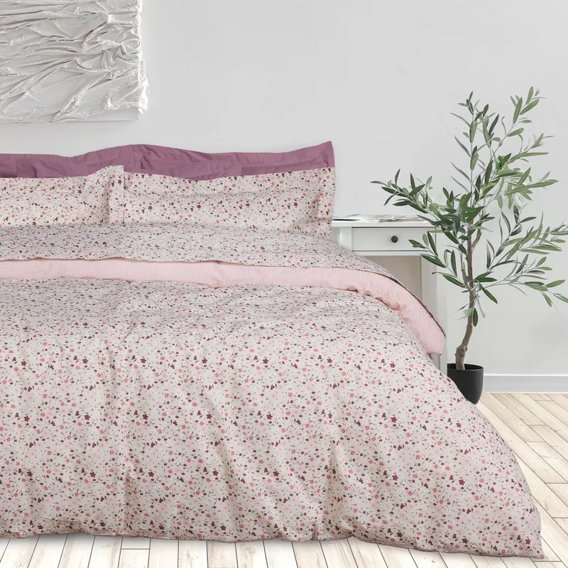 Σετ Σεντόνια Υπέρδιπλα 4 Τεμαχίων Das Home 3170 Ροζ- Taupe 240x260
