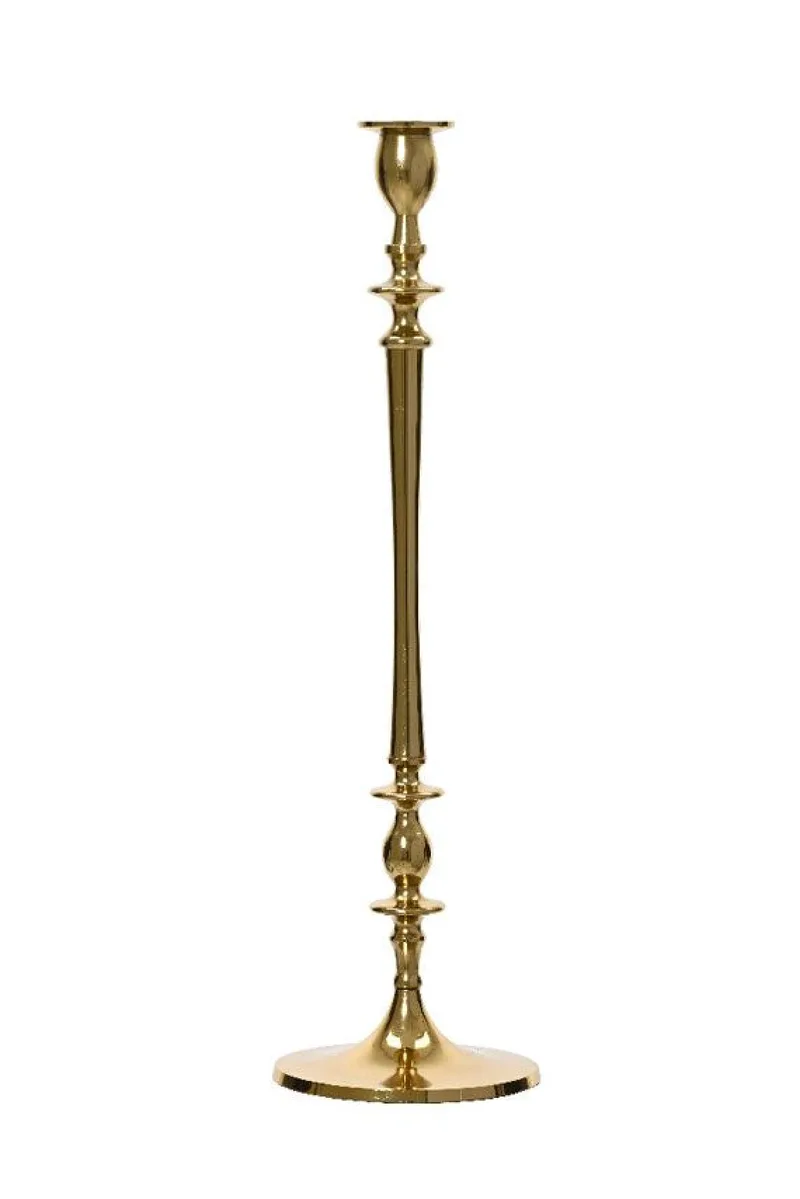 Κηροπηγιο Μεταλλικο Χρυσο 53Cm 15x15x53cm Μονόχρωμο Kaeming