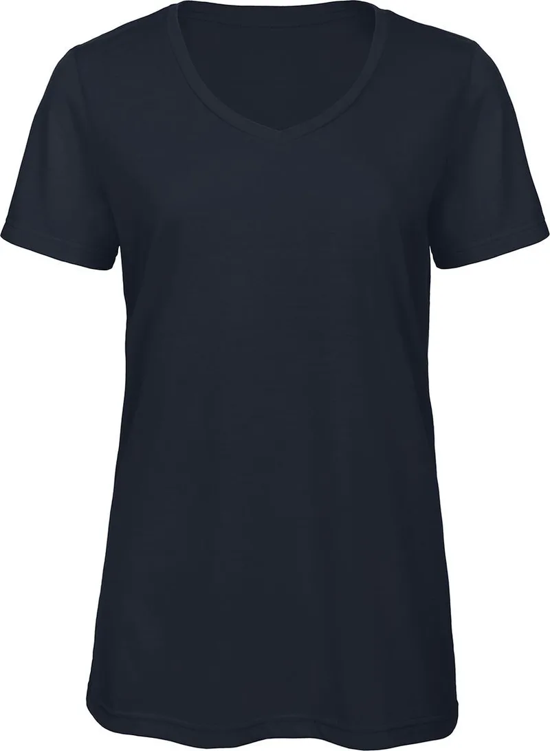 Γυναικείο T-Shirt Triblend με V λαιμόκοψη TW058 B&C Triblend /women Navy
