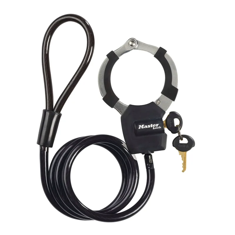 Master Lock Keyed Cable Street Cuff Lock 8275EURDPROBLK