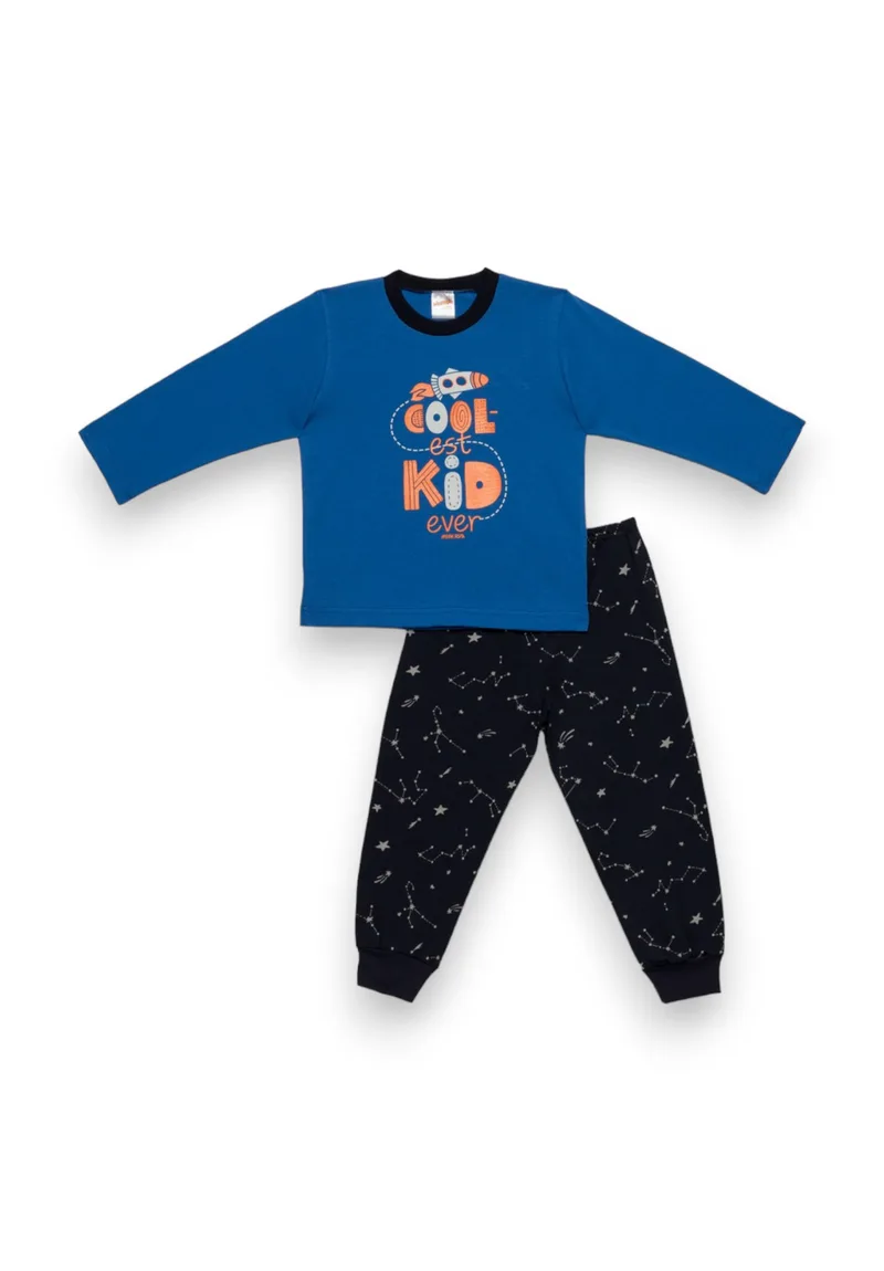 Πιτζάμα παιδική Coolest Kid Minerva Blue MNRV90-61998-002-Μπλε