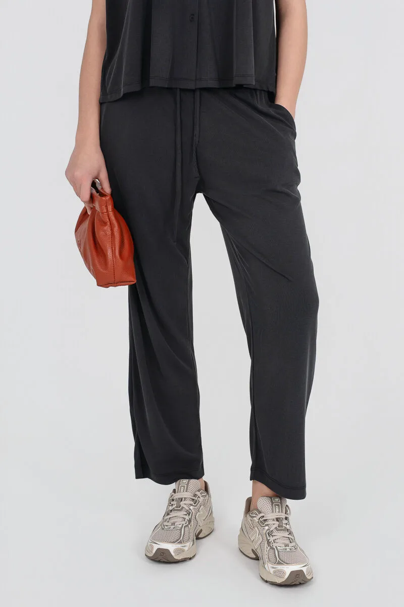 Philosophy Rib Pants TR44413 Μαύρο