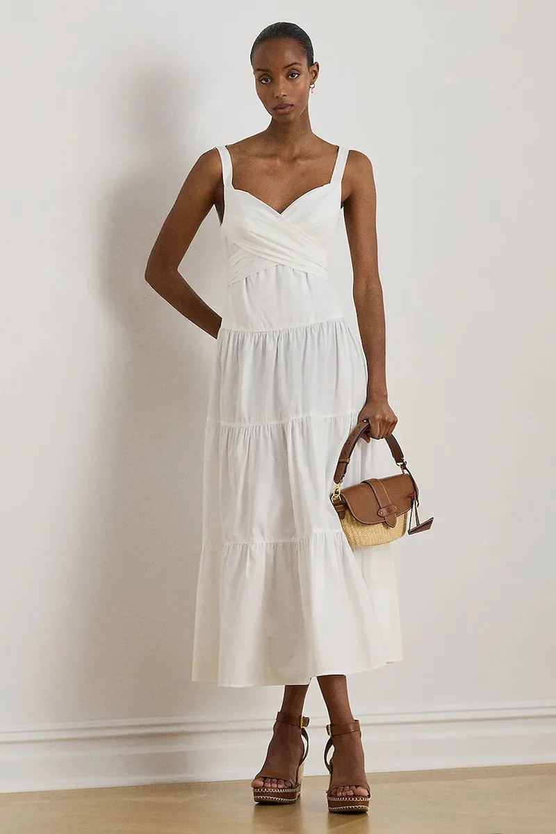 Βαμβακερό φόρεμα Lauren Ralph Lauren