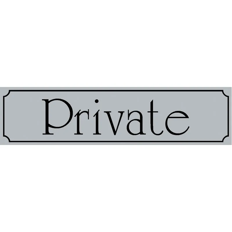 Πινακίδα Σήμανσης Private Αλουμίνιο 50x200mm