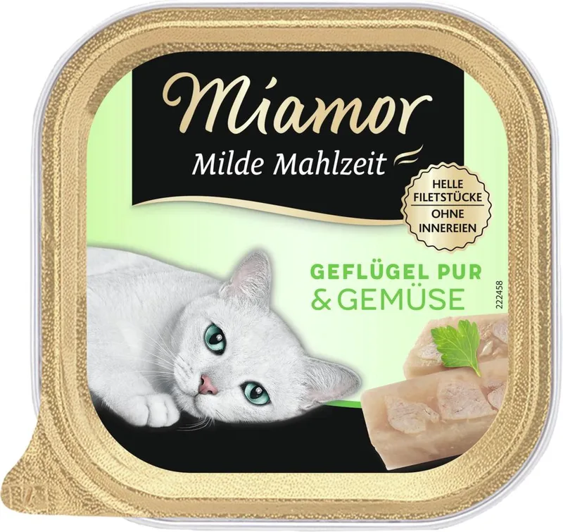 ΚΟΝΣΕΡΒΑ ΓΑΤΑΣ MIAMOR MILDE MAHLZEIT ΠΟΥΛΕΡΙΚΑ - ΛΑΧΑΝΙΚΑ (100GR)
