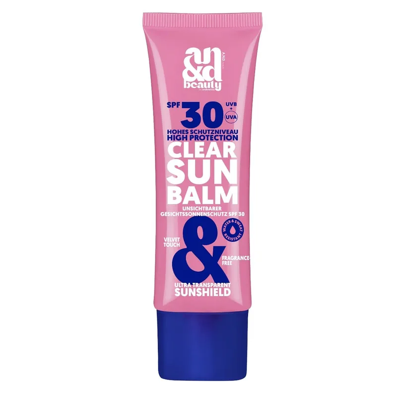 Διάφανο αντηλιακό balm προσώπου με SPF 30, 50ml
