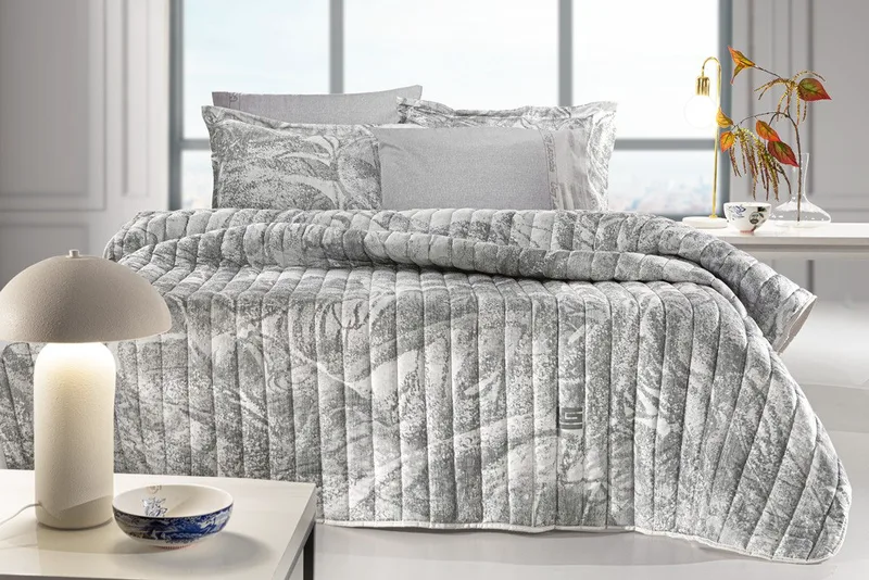 Κουβερλί Υπέρδιπλο Guy Laroche Drama Grey 220x240