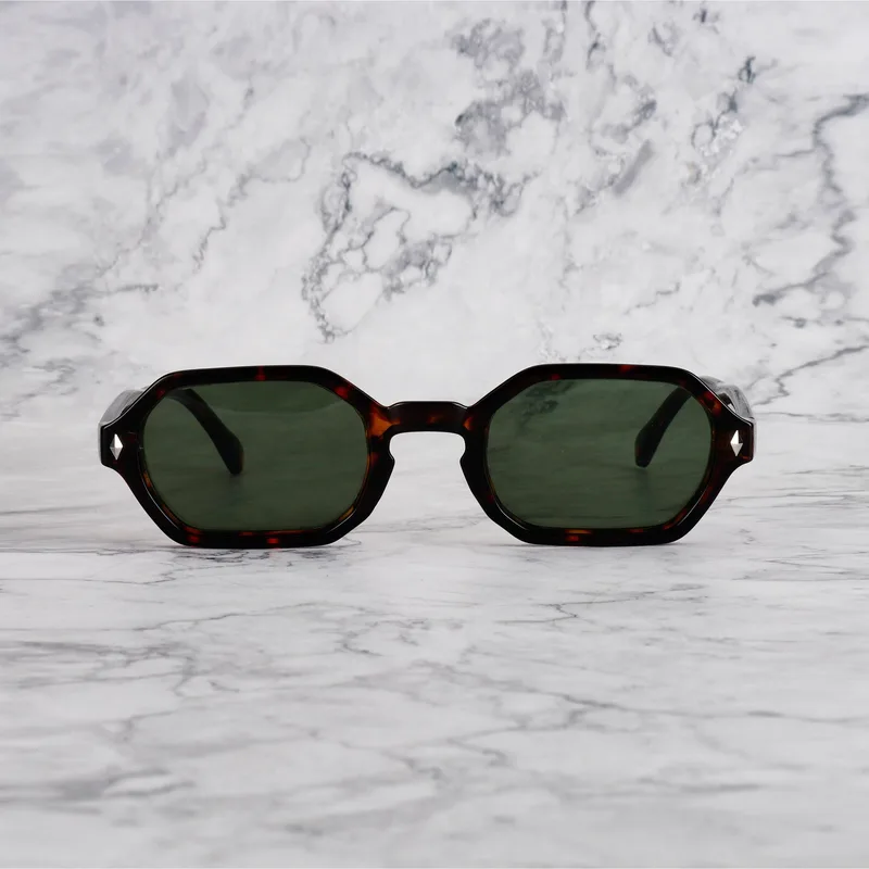STEPH 18EP4 - STEPH - TORTOISE - GREEN Sunglasses | Tortoise | Green Shades | Explicit Poets Sunglasses
