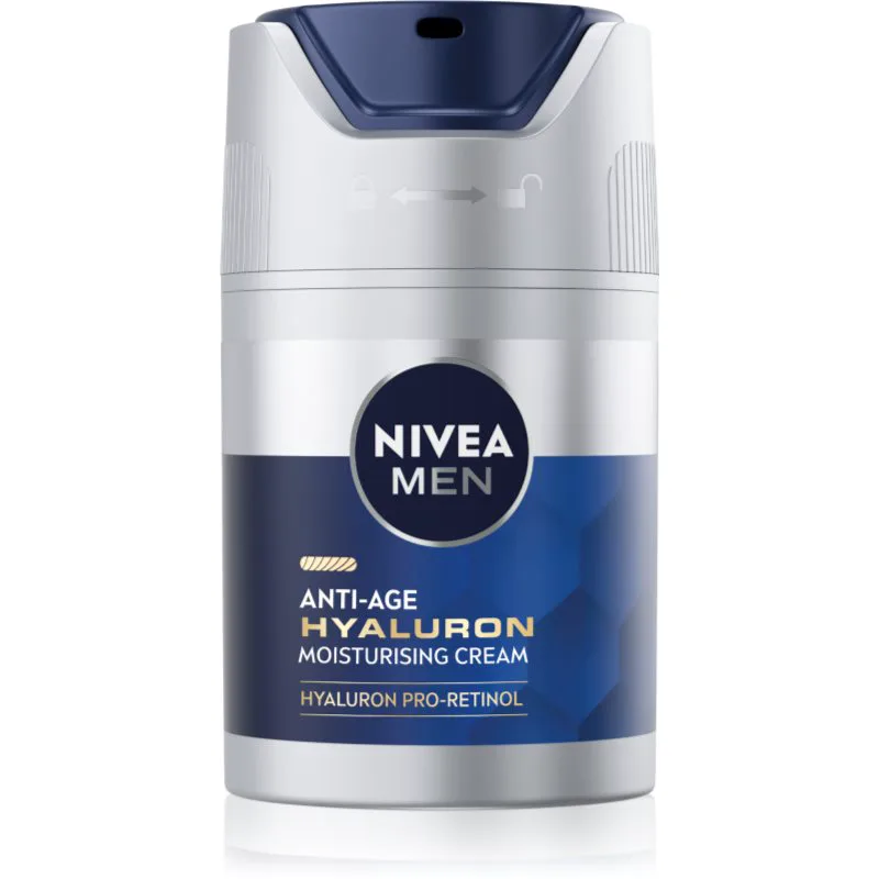 Nivea Men Hyaluron ενυδατική κρέμα ενάντια στις ρυτίδες για άντρες 50 ml