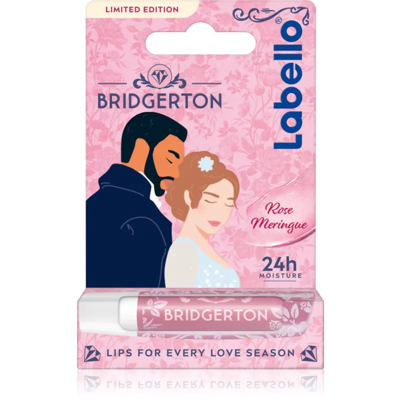 Labello Bridgerton Rose ενυδατικό βάλσαμο με χρώμα για τα χείλη 4.8 γρ