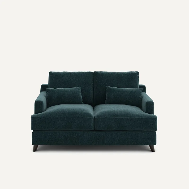 Καναπές 2 θέσεων από βελούδινο chenille Μ100xΠ150xΥ83cm