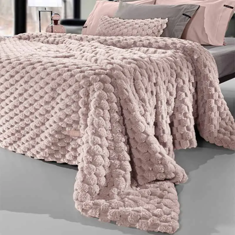 Κουβέρτα Γούνινη King Size (240x260) Guy Laroche Elixir Old Ροζ