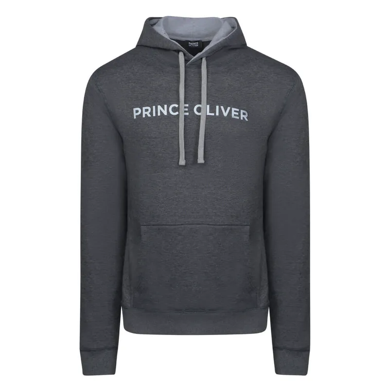 Prince Oliver Hooded Φούτερ Ανθρακί (Modern Fit) New Arrival