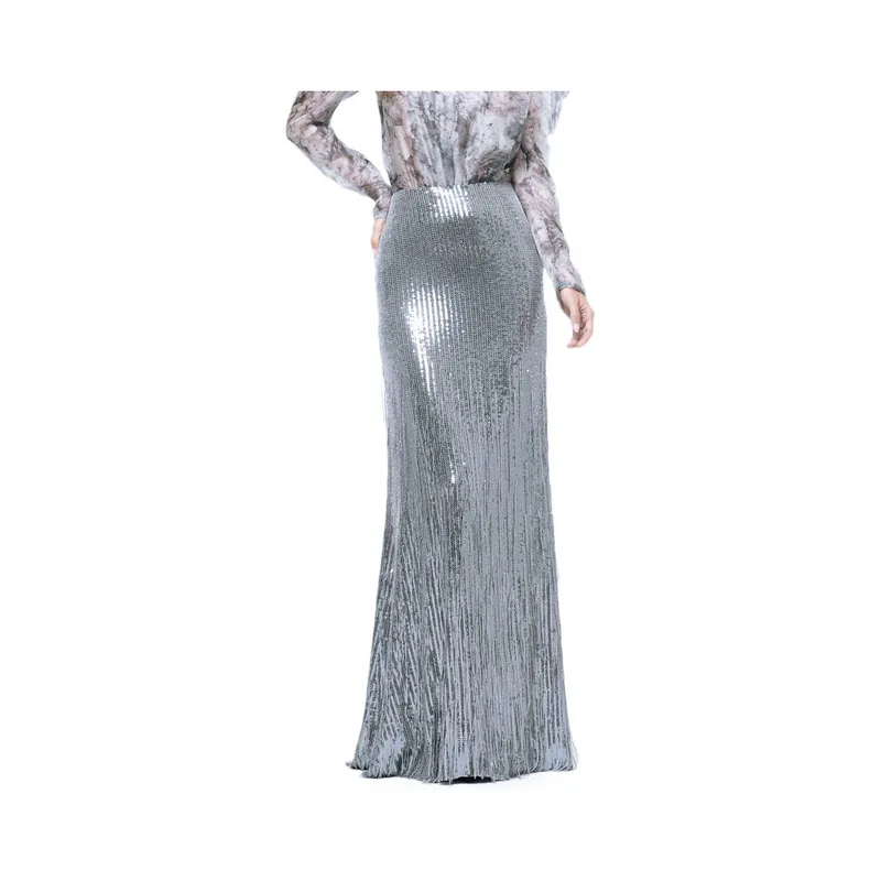 Μακρυές φούστες Project Soma PENELOPE SEQUINED MAXI SKIRT WOMEN