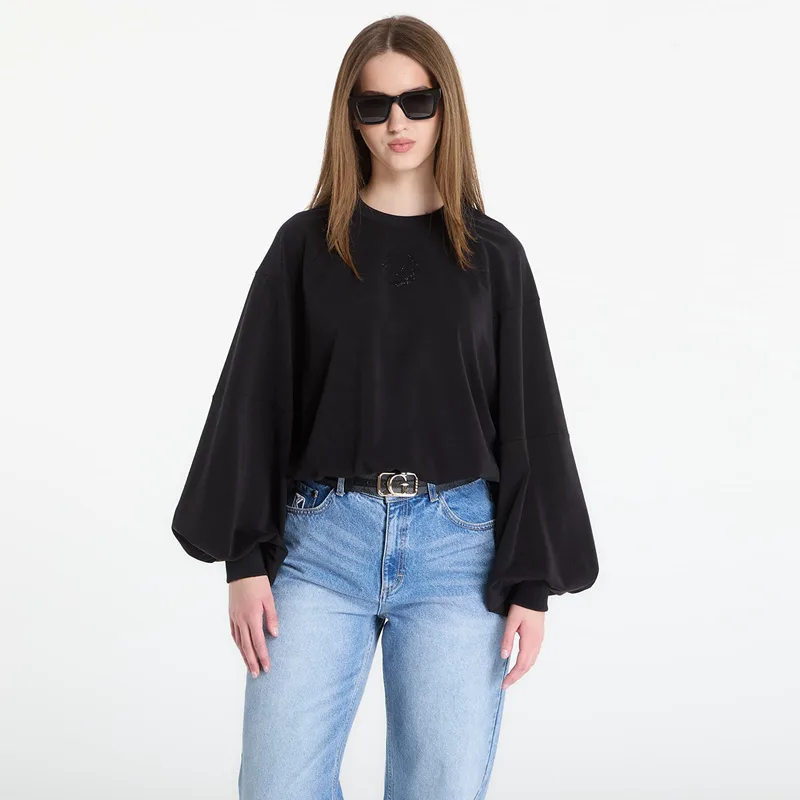Φούτερ GUESS Cn Mini 4G Logo Sweatshirt Jet Black S