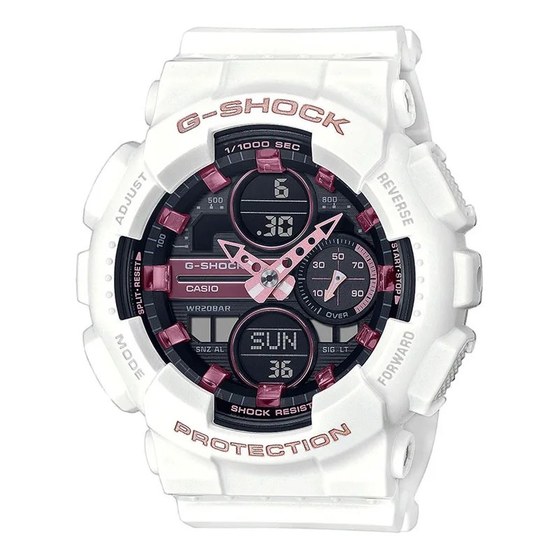 CASIO G-Shock White Rubber Strap GMA-S140M-7AER