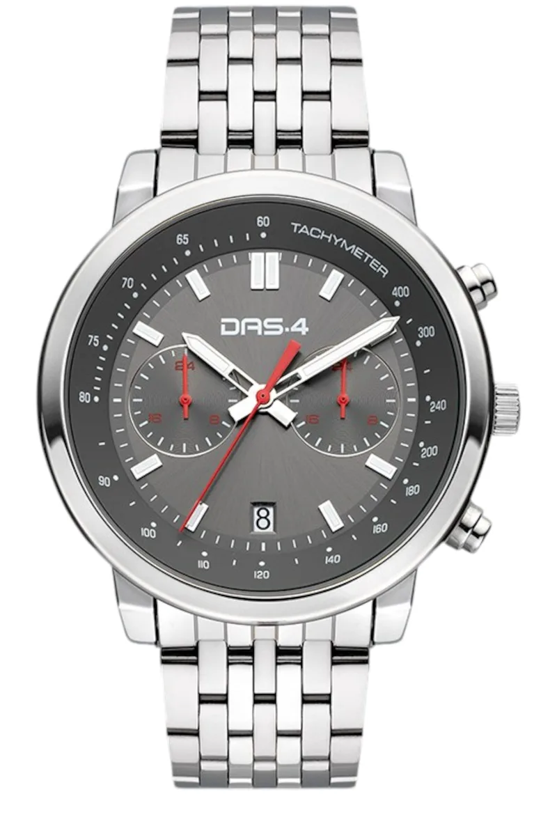 Ρολόι Χειρός DAS.4 Με Σκούρο Γκρί Καντράν 2031350481-SILVER Ανδρικό