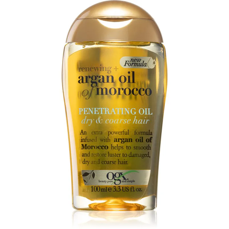 OGX Argan Oil Of Morocco θρεπτικό λάδι για ξηρά και ατίθασα μαλλιά 100 ml