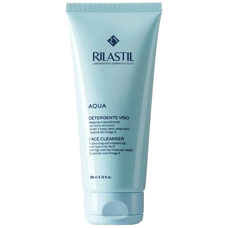 Rilastil Aqua Face Gel Cleanser Καθαριστικό Gel Προσώπου με Ενυδατική & Εξισορροπητική Δράση 200ml