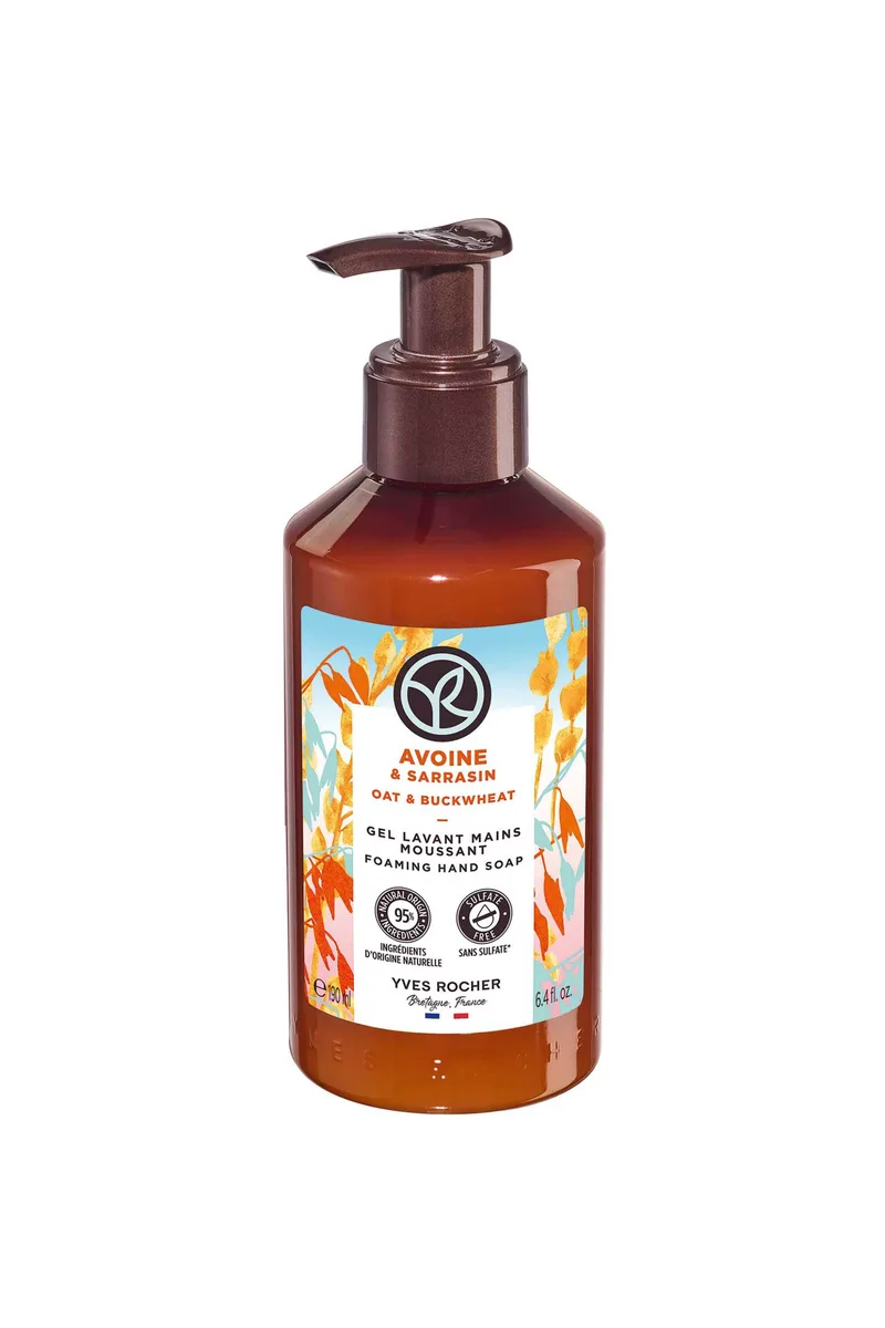 Yves Rocher Oat & Buckwheat Foaming Hand Soap 190 ml - 33158