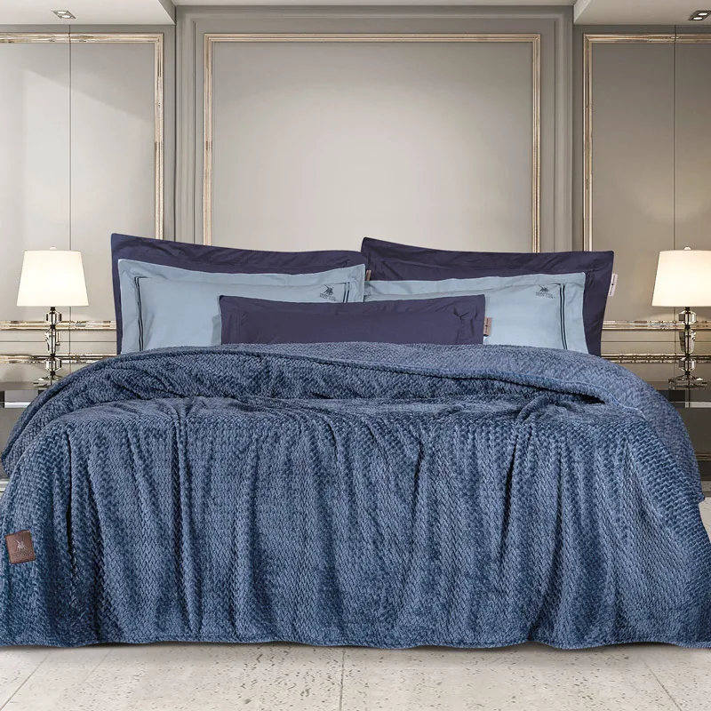 Κουβέρτα Fleece Υπέρδιπλη 220x240 Greenwich Polo 2498 Essential 220x240