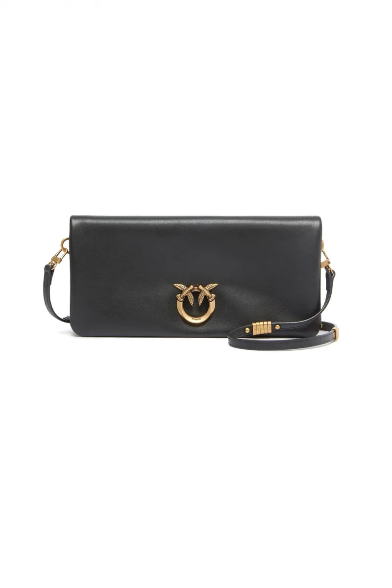 PINKO ΤΣΑΝΤΑΚΙ CLICK SOFT HORIZONTAL CLASSIC ΜΑΥΡΟ
