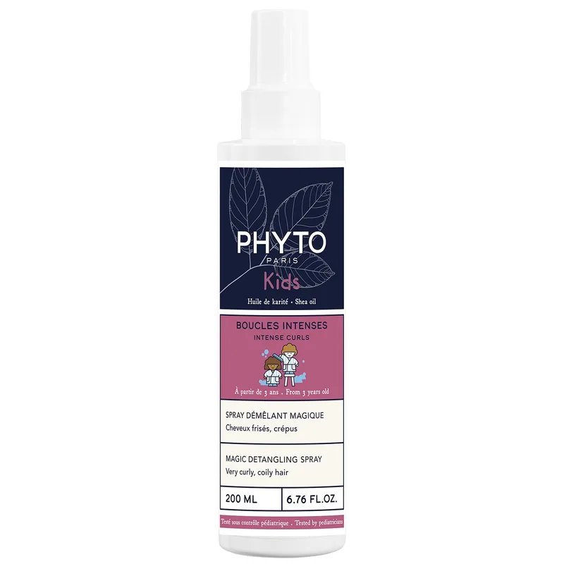 Phyto Kids Intense Curles Magic Detnagling Spray Μαγικό Παιδικό Spray που Ξεμπλέκει τα Μαλλιά Τιθασεύει Απαλά & Ξεμπερδεύει 200ml