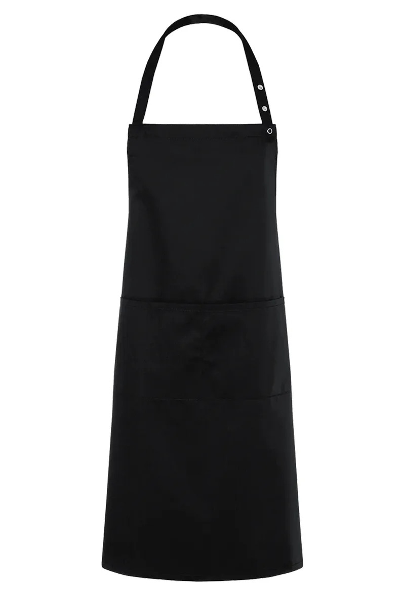 Μακρια Ποδια με Τσεπες Bib Apron Teneriffa Karlowsky LS 34 Black