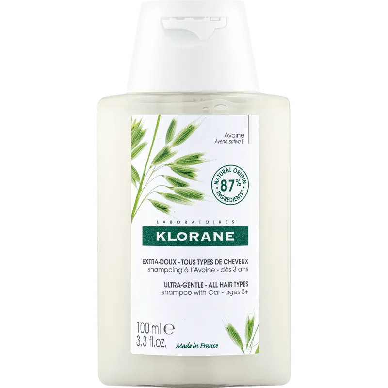 Klorane Oat Shampoo All Hair Types Εξαιρετικά Απαλό Σαμπουάν με Βρώμη για Όλους του Τύπους Μαλλιών 100ml
