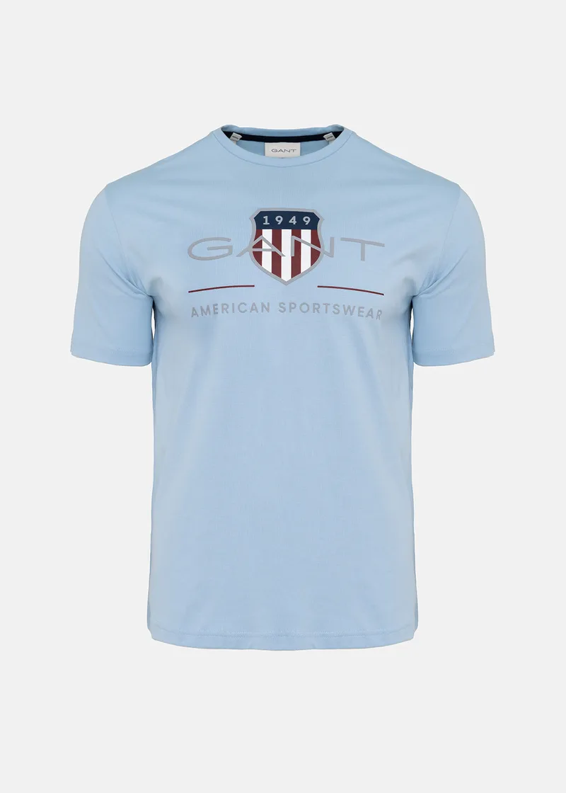 GANT Κοντομάνικη Μπλούζα της σειράς Archive Shield - 2003199 457 Fresh Blue