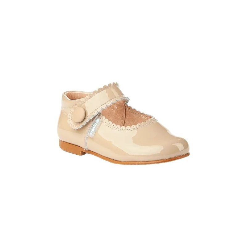Angelitos 1502 MERCEDITAS CHAROL CON VELCRO Camel