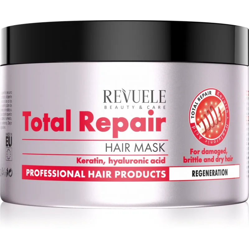 Revuele Total Repair Hair Mask αναζωογονητική μάσκα για κατεστραμμένα μαλλιά 500 ml
