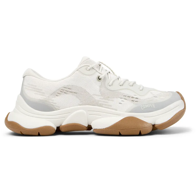 CAMPER Karst 2 - Sneakers Για Γυναικεία - Λευκό,Μπεζ, Μέγεθος 39, Cotton fabric