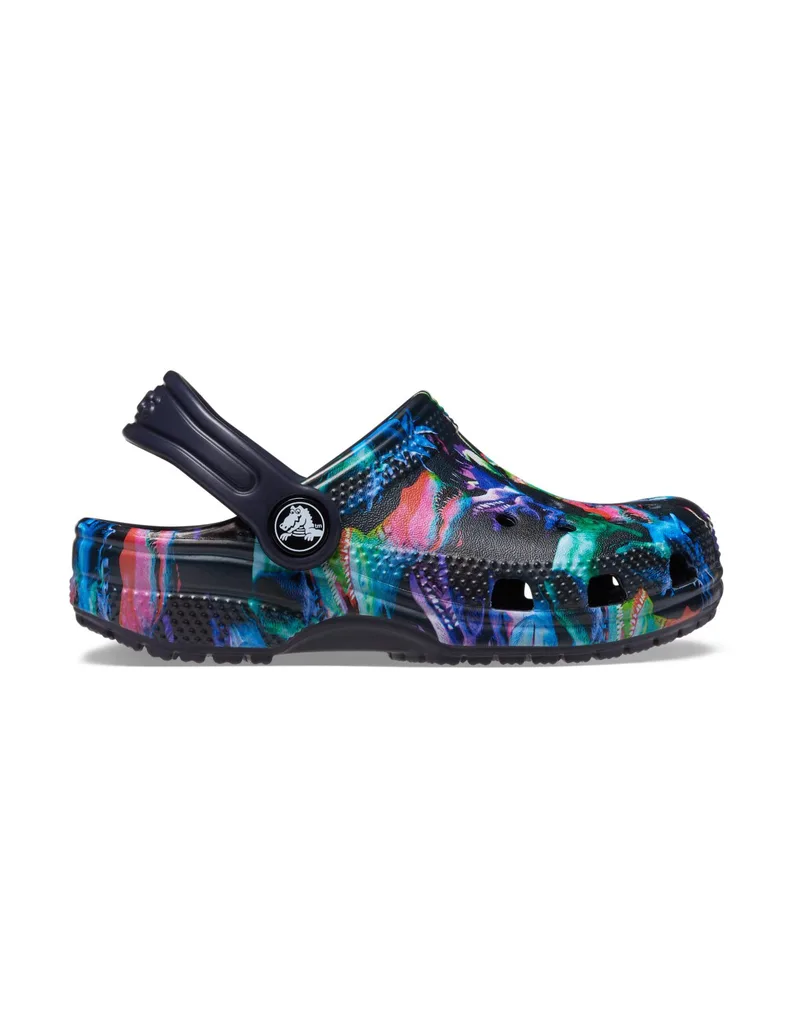 Crocs Παιδικά Ανατομικά Σαμπό Θαλάσσης Dino 208303-4LF Navy Μπλε