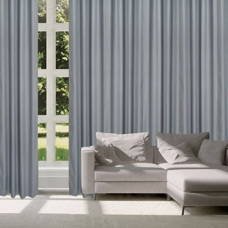ΚΟΥΡΤΙΝΑ ΜΕ ΚΡΙΚΟΥΣ DAS HOME 2256 ΣΚΟΥΡΟ ΓΚΡΙ (140Χ270CM)