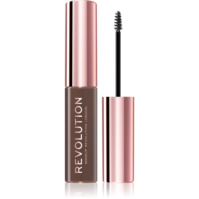 Revolution Brow Fixer τζελ για τα φρύδια απόχρωση Medium Brown 6 ml