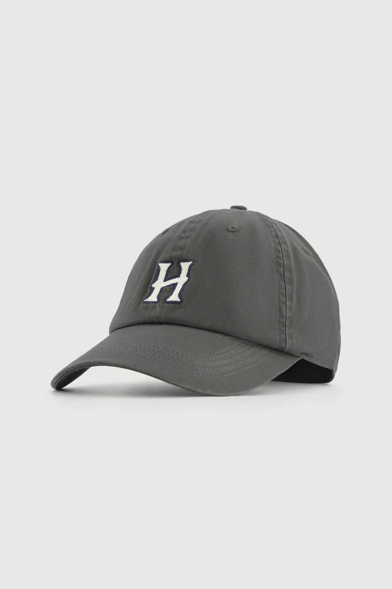 Hartford ανδρικό καπέλο jockey με κεντημένο monogram - BFA1400 Χακί