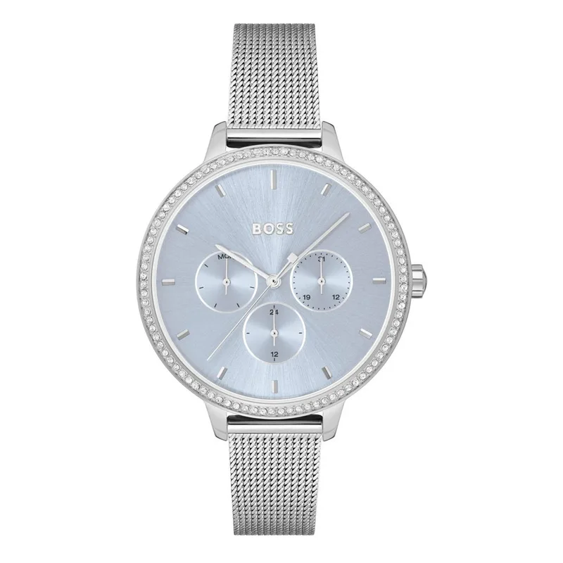 BOSS Crystals Silver Stainless Steel Bracelet 1502662
