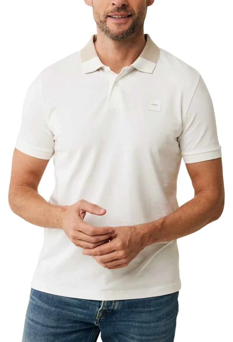 Μπλούζα Κοντομάνικη Mexx Colorblock Polo MF007102351M-Off White Ανδρικό