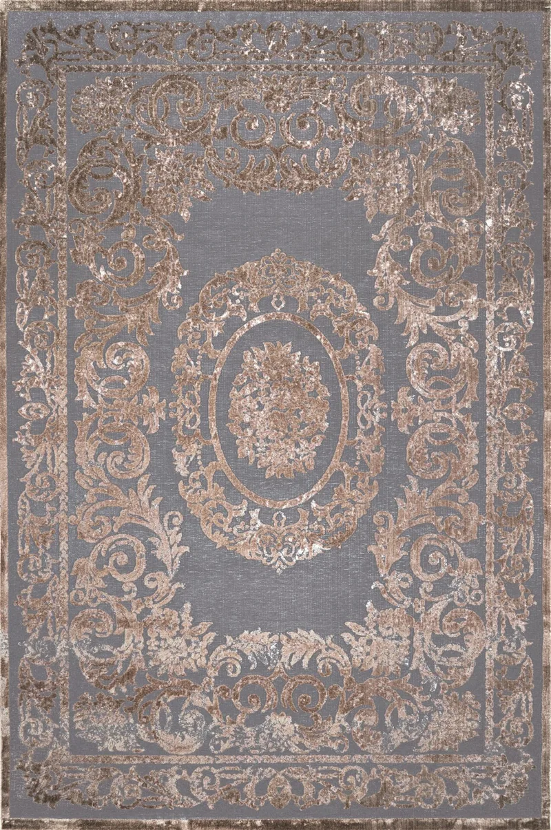 ΧΑΛΙ ZIRA 9104 GREY CREAM - Klonaras Home Fashion 160cmx230cm