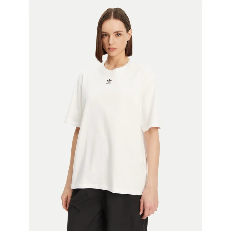 adidas T-Shirt Essentials Boyfriend JC8967 Λευκό Oversize
