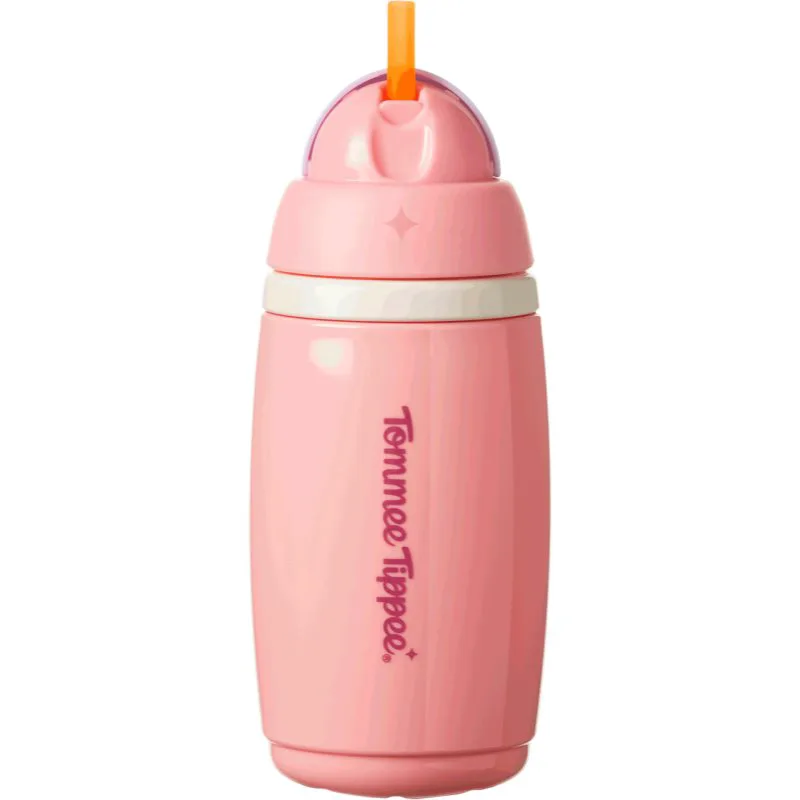 Tommee Tippee Active Cup κύπελλο με καλαμάκι Ροζ 12m+ 266 ml