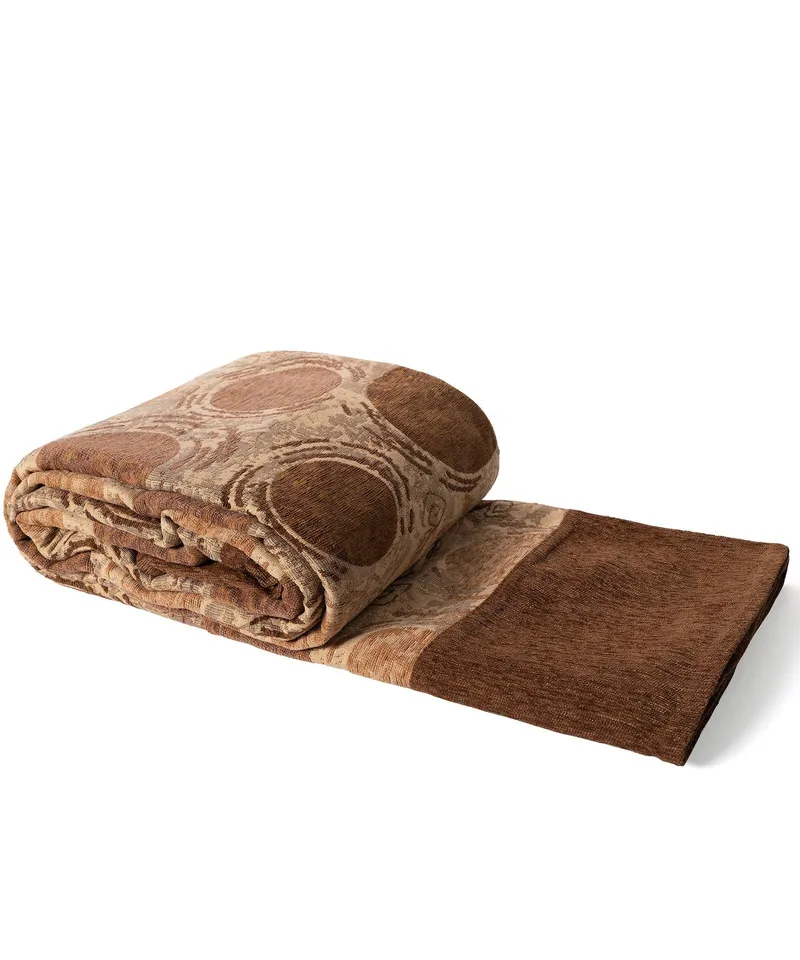 Ριχτάρι Τριθέσιου Silk Fashion 9217 Καφέ 180x320