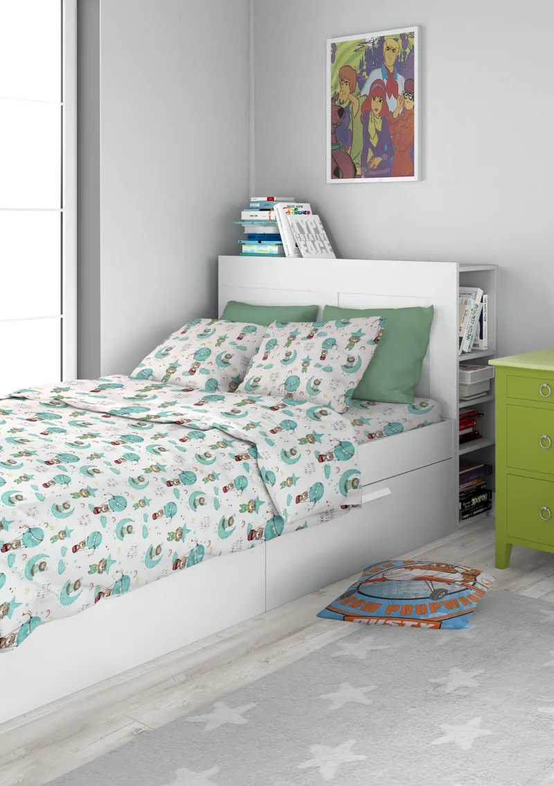 Σετ Σεντόνια Μονά 2 Τεμαχίων Dimcol Reach the Stars 192 Green 160x240