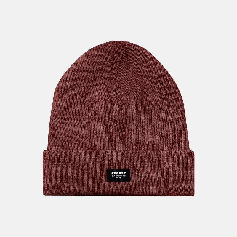 REBASE KNITTED BEANIE ΚΟΚΚΙΝΟ