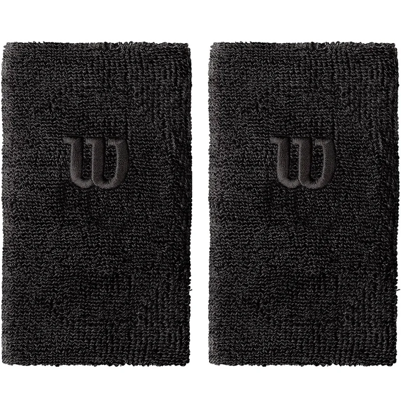 Wilson Extra Wide Tennis Wristbands x 2