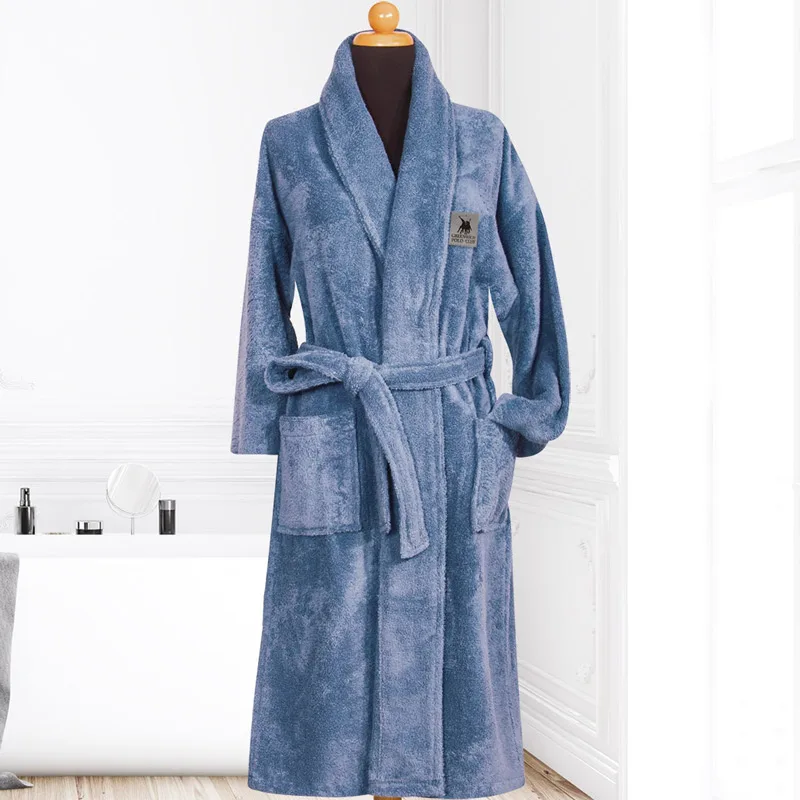 Μπουρνούζι Greenwich Polo Cozy 3205 Blue - MEDIUM