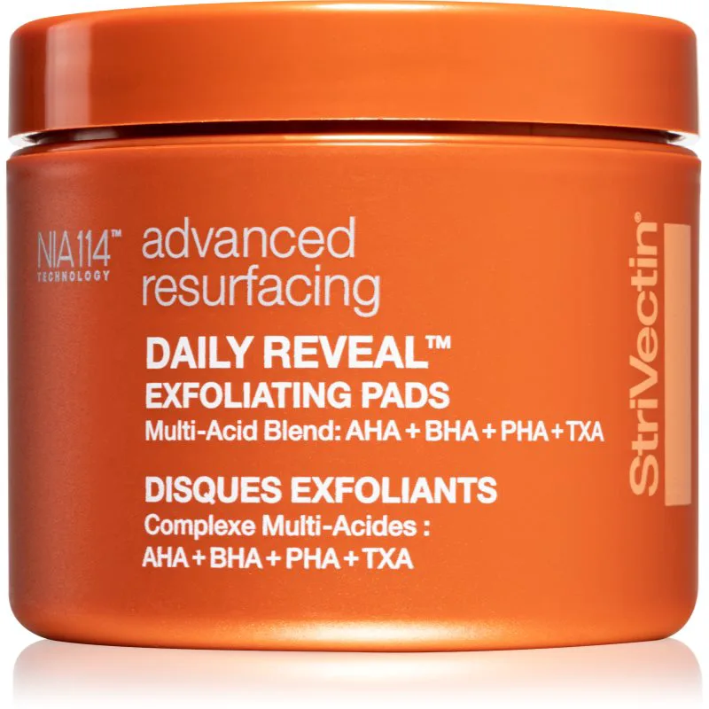 StriVectin Advanced Resurfacing Daily Reveal Exfoliating Pads απολεπιστικά επιθέματα για την ελαχιστοποίηση των πόρων 60 τμχ